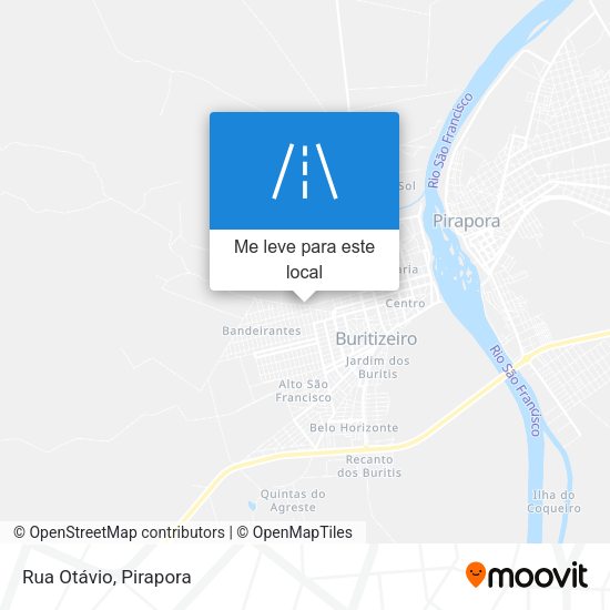 Rua Otávio mapa
