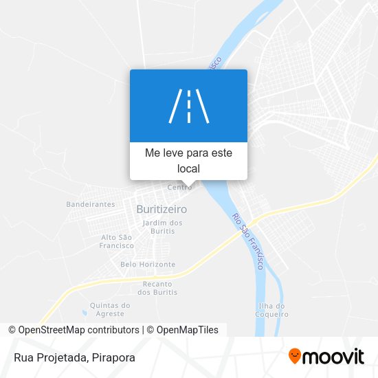 Rua Projetada mapa