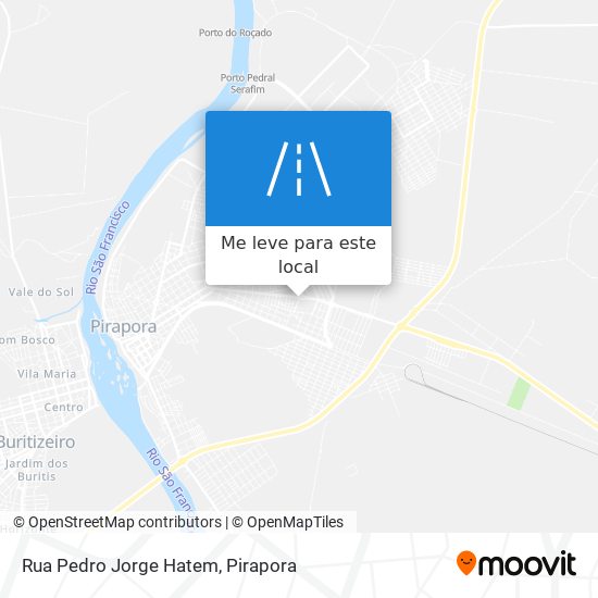 Rua Pedro Jorge Hatem mapa