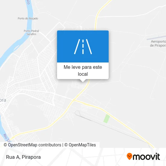 Rua A mapa