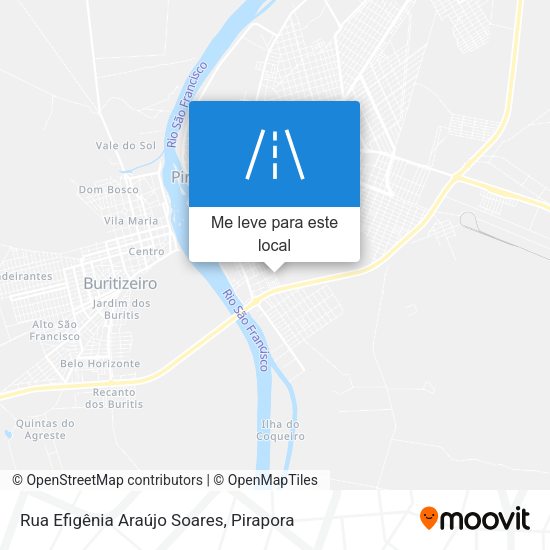 Rua Efigênia Araújo Soares mapa