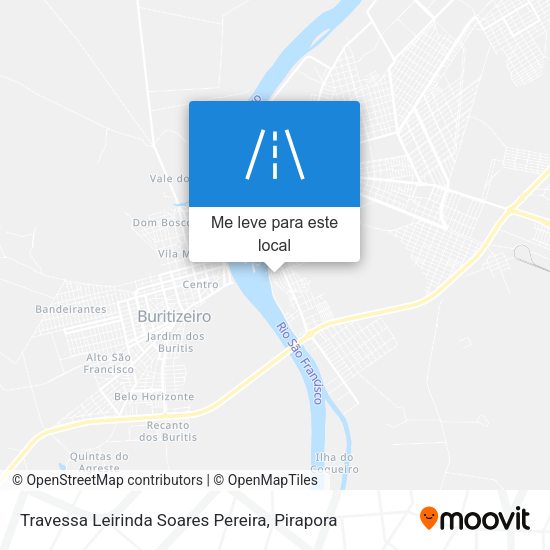 Travessa Leirinda Soares Pereira mapa
