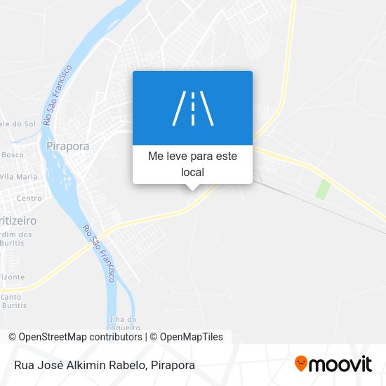Rua José Alkimin Rabelo mapa
