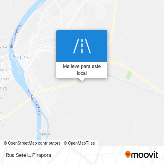 Rua Sete L mapa