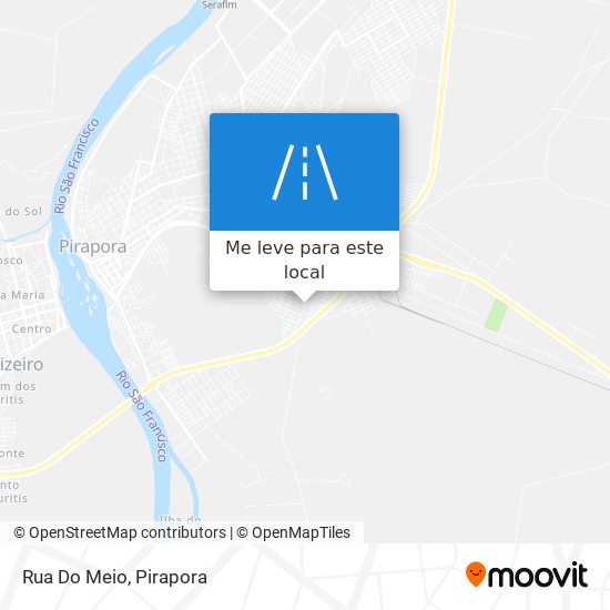 Rua Do Meio mapa