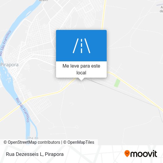 Rua Dezesseis L mapa