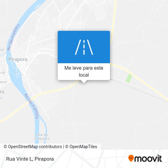 Rua Vinte L mapa