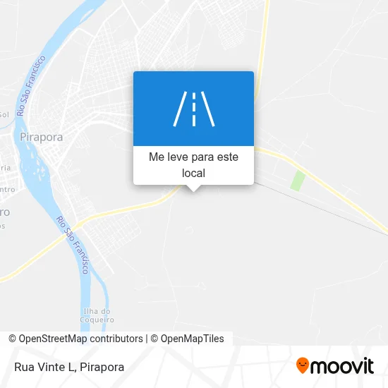 Rua Vinte L mapa
