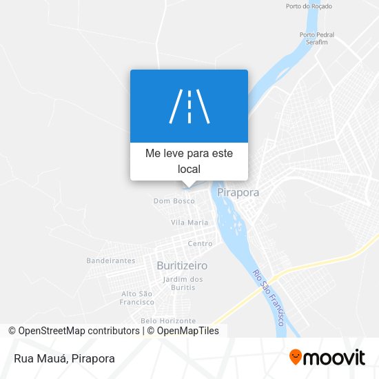Rua Mauá mapa