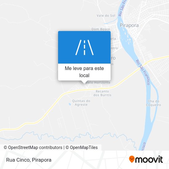 Rua Cinco mapa