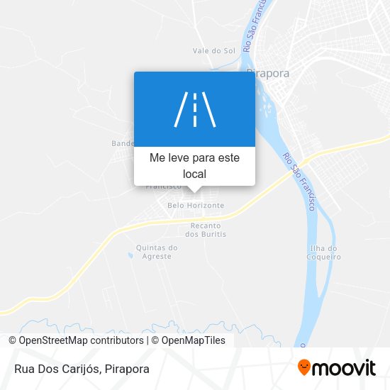Rua Dos Carijós mapa