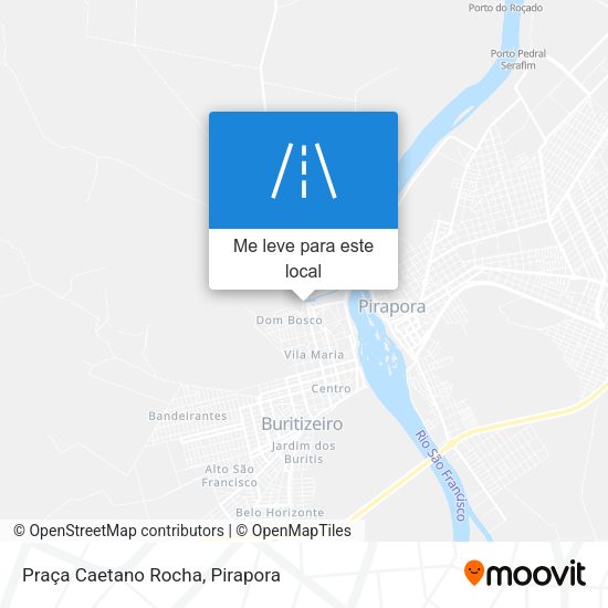 Praça Caetano Rocha mapa