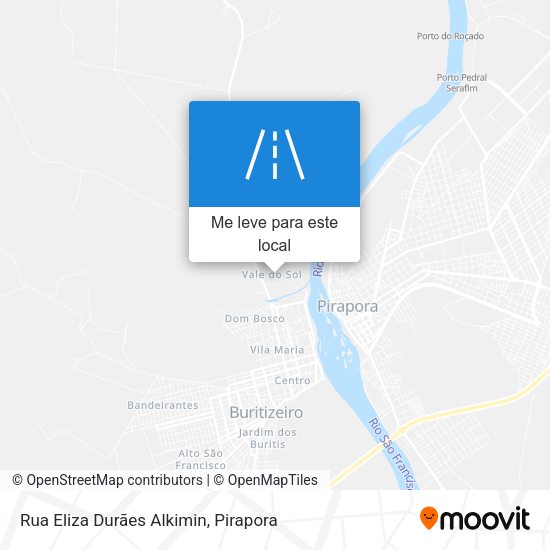 Rua Eliza Durães Alkimin mapa