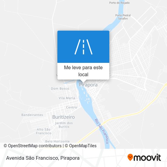 Avenida São Francisco mapa