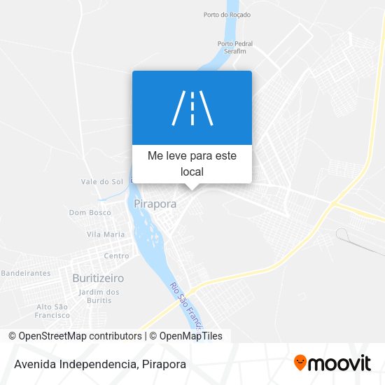 Avenida Independencia mapa