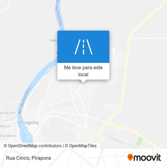 Rua Cinco mapa