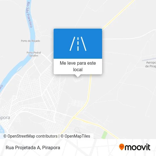 Rua Projetada A mapa