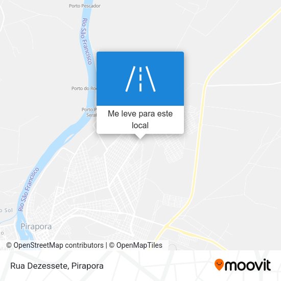 Rua Dezessete mapa