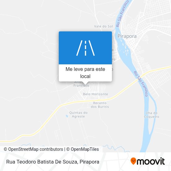 Rua Teodoro Batista De Souza mapa