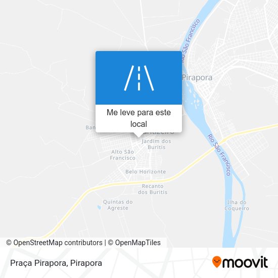 Praça Pirapora mapa