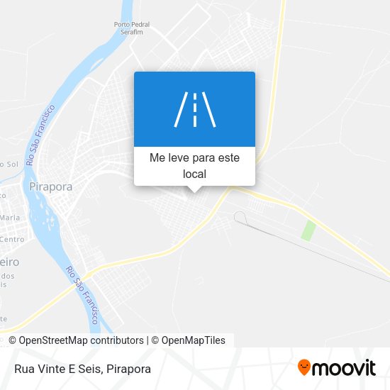 Rua Vinte E Seis mapa
