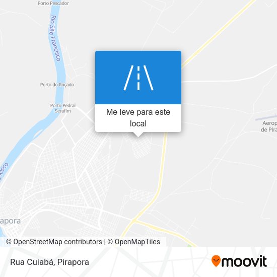 Rua Cuiabá mapa