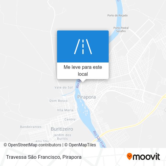 Travessa São Francisco mapa