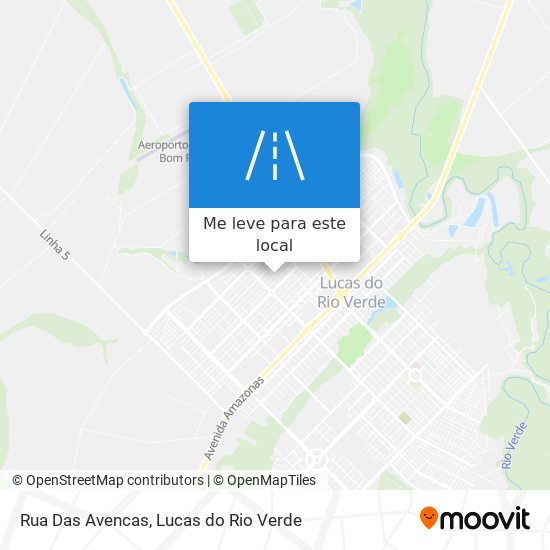 Rua Das Avencas mapa