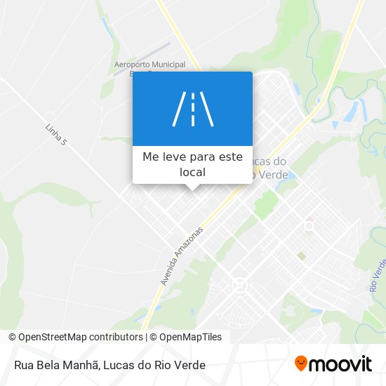 Rua Bela Manhã mapa