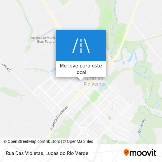 Rua Das Violetas mapa
