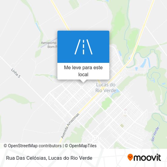 Rua Das Celósias mapa