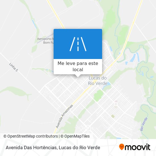 Avenida Das Hortências mapa