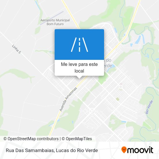 Rua Das Samambaias mapa