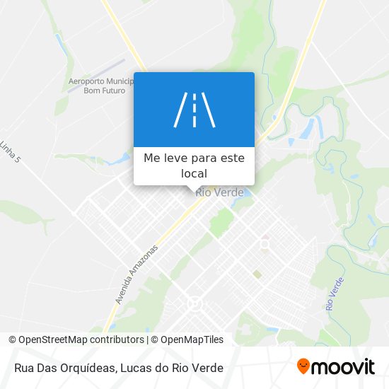 Rua Das Orquídeas mapa