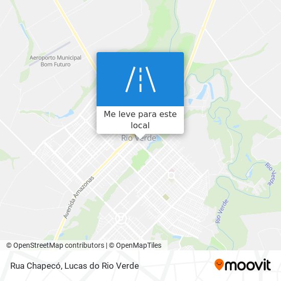 Rua Chapecó mapa