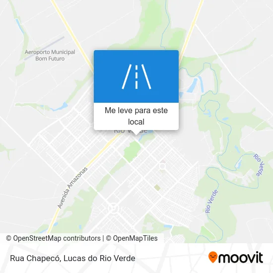Rua Chapecó mapa