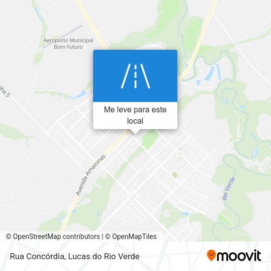Rua Concórdia mapa