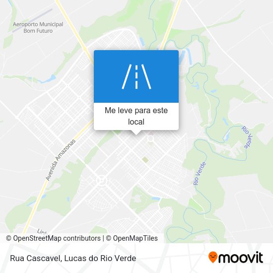 Rua Cascavel mapa