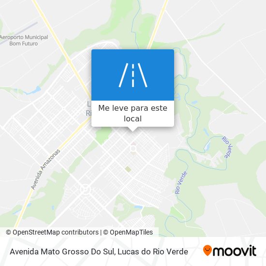 Avenida Mato Grosso Do Sul mapa