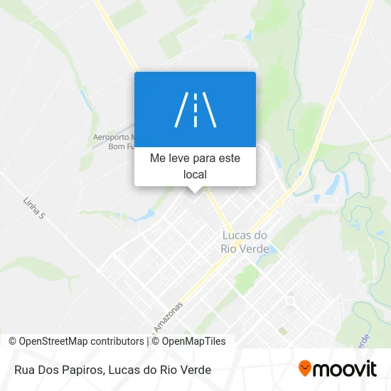 Rua Dos Papiros mapa
