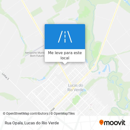 Rua Opala mapa