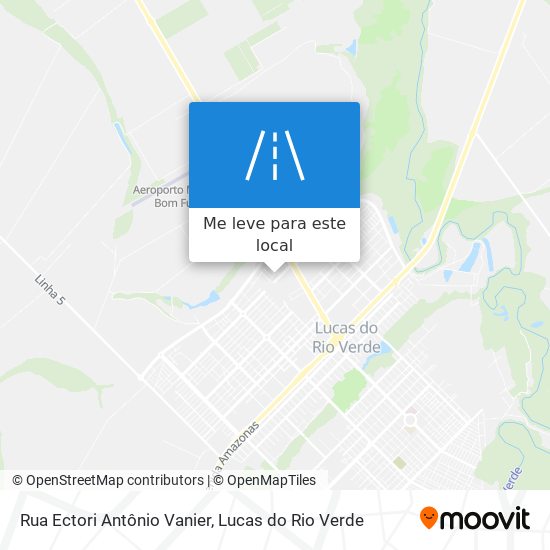 Rua Ectori Antônio Vanier mapa