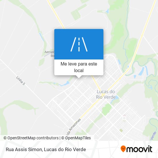 Rua Assis Simon mapa