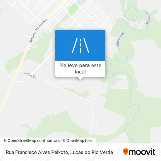 Rua Francisco Alves Peixoto mapa