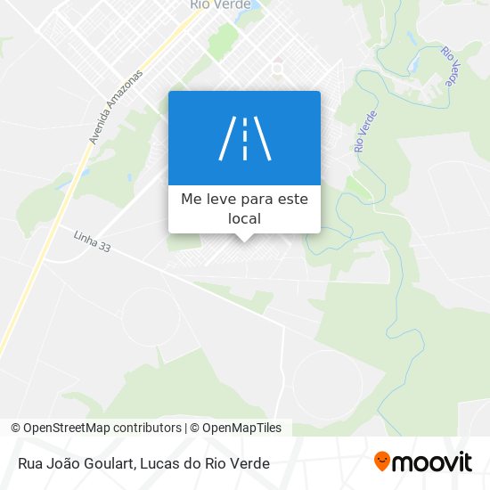 Rua João Goulart mapa