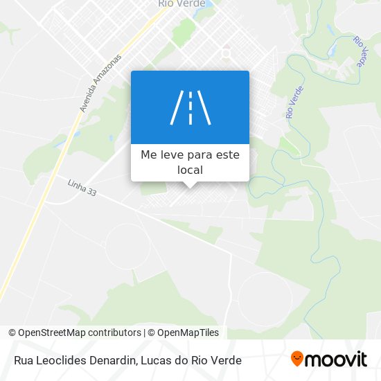 Rua Leoclides Denardin mapa