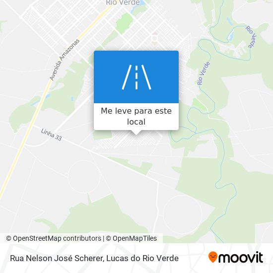Rua Nelson José Scherer mapa