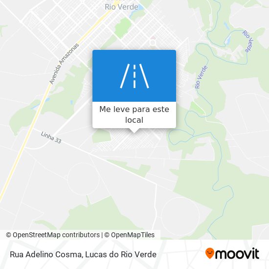 Rua Adelino Cosma mapa