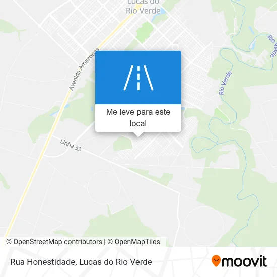 Rua Honestidade mapa