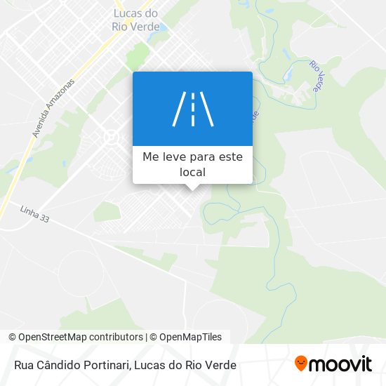 Rua Cândido Portinari mapa